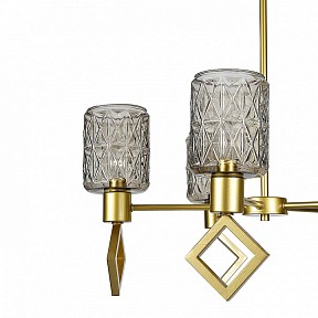 Люстра на штанге Indigo Preda золото арт. 13025/5R Gold