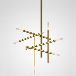 Люстра на штанге Imperiumloft Traverse Gold золото арт. TRAVERSE01