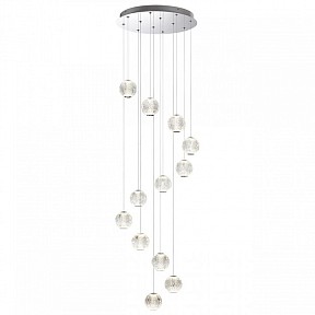 Подвесная люстра Odeon Light Crystal серый арт. 5007/56L