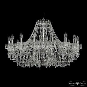 Подвесная люстра Bohemia Ivele Crystal 1410 никель арт. 1410/16/360 Ni V0300