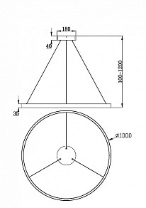Подвесной светильник Maytoni Rim желтый арт. MOD058PL-L54BSK