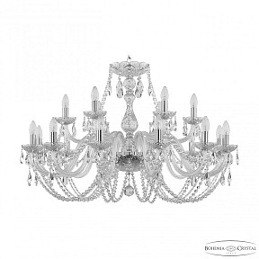 Подвесная люстра Bohemia Ivele Crystal 101 никель арт. 101/12+6/360 Ni