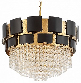 Подвесная люстра LUMINA DECO MOLINA золото арт. LDP 7045-600 BK+GD