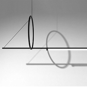 Подвесной светильник Imperiumloft Suspension Cercle Et Trait – Graphite Satine черный арт. 40.1282-0