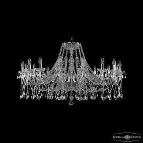 Подвесная люстра Bohemia Ivele Crystal 1413 никель арт. 1413/16/400 Ni