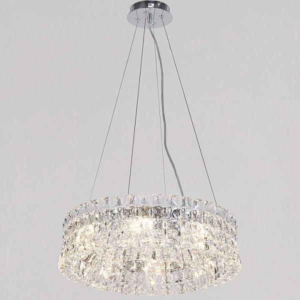 Подвесная люстра ILLUMICO IL5130 хром арт. IL5130-500PZF-25 CH ELITE