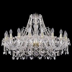 Подвесная люстра Bohemia Ivele Crystal 1411 золото арт. 1411/20/360/G