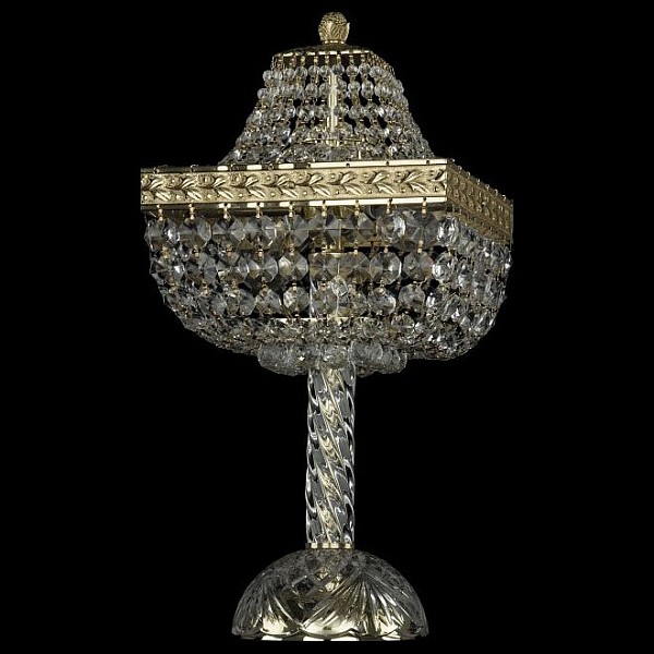 Настольная лампа декоративная Bohemia Ivele Crystal 1928 золото арт. 19282L4/H/20IV G