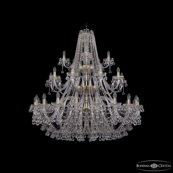 Подвесная люстра Bohemia Ivele Crystal 1409 золото арт. 1409/20+10+5/460/3d G