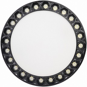 Накладной светильник iLedex Mercury черный арт. 5552-24W-D165-3/4K-WH+BK