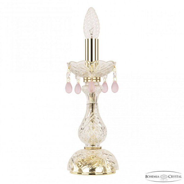 Настольная лампа декоративная Bohemia Ivele Crystal 112 золото арт. 112L/1-27 G V7010