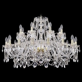 Подвесная люстра Bohemia Ivele Crystal 1411 золото арт. 1411/16+8/360/G