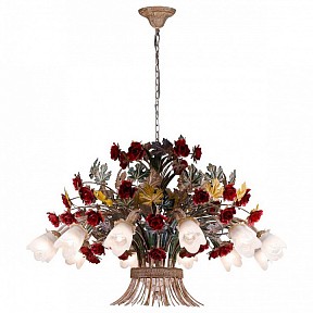 Подвесная люстра Lucia Tucci Fiori di rose разноцветный арт. Fiori di rose 1760.12