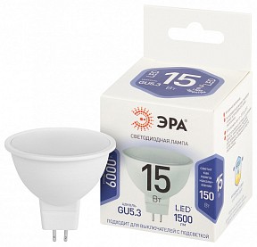Лампа светодиодная Эра Стандарт  арт. LED MR16-15W-860-GU5.3