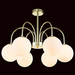Люстра на штанге Indigo Classic желтый арт. 13017/6R Gold