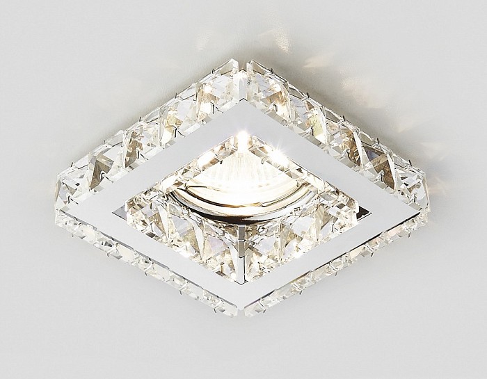 Встраиваемый светильник Ambrella Light Crystal K110 хром арт. K110 CL/CH