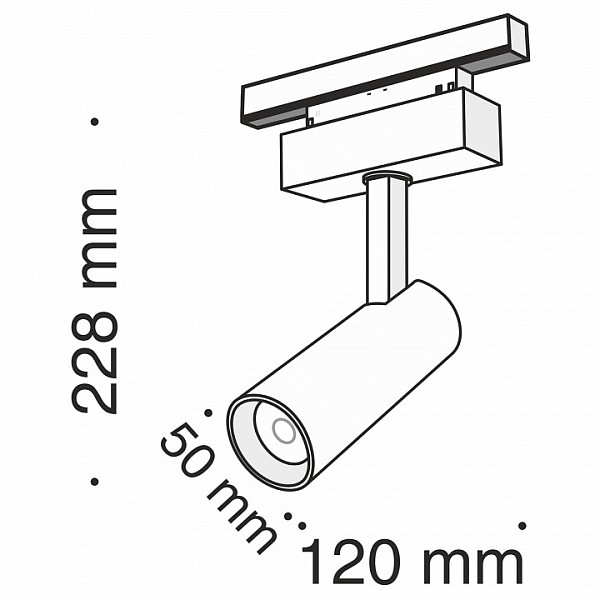 Светильник на штанге Maytoni Track lamps черный арт. TR019-2-10W3K-B