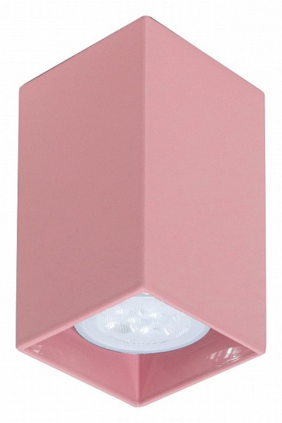 Накладной светильник TopDecor Tubo6 SQ красный арт. Tubo6 SQ P1 27