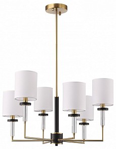 Люстра на штанге ST-Luce BLACK+BRASS латунь арт. SL1404.303.06