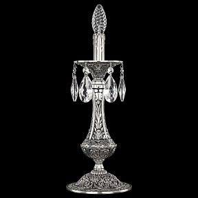 Настольная лампа декоративная Bohemia Ivele Crystal 7100 металл арт. 71100L/1-37 NB
