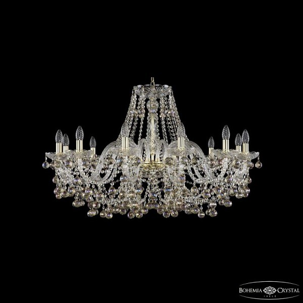 Подвесная люстра Bohemia Ivele Crystal 1409 золото арт. 1409/12/360 G K801