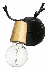 Бра Loft it Sven дерево арт. 10024/1W Black