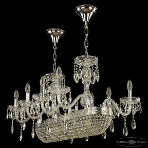 Подвесная люстра Bohemia Ivele Crystal 1452 никель арт. 1452/8/195/800 Ni