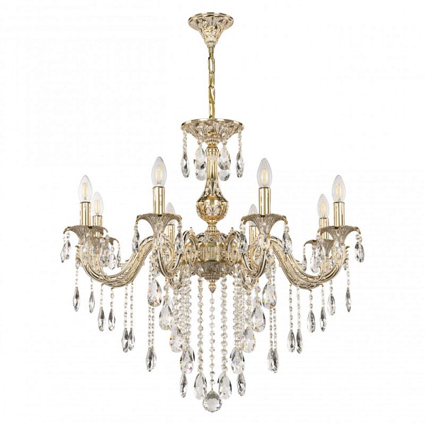 Подвесная люстра Bohemia Ivele Crystal AL7901 золото арт. AL79101/8/250 B GW