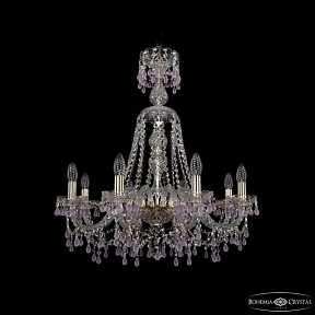 Подвесная люстра Bohemia Ivele Crystal 1410 золото арт. 1410/8/240/XL-74 G V7010