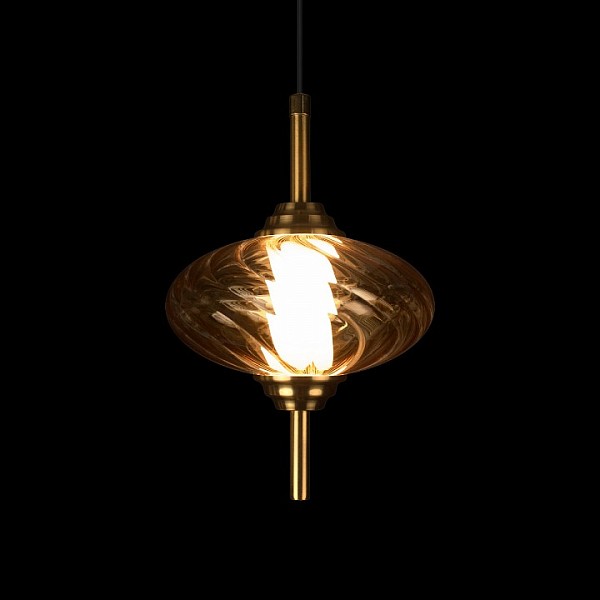 Подвесной светильник Loft it Helix бронза арт. 10421/C Amber