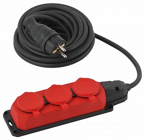 Сетевой фильтр Эра   арт. UK-3e-3x1,5-5m-IP44(KG)