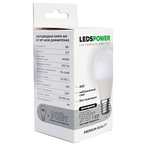Лампа светодиодная LEDS POWER A60  арт. 006567