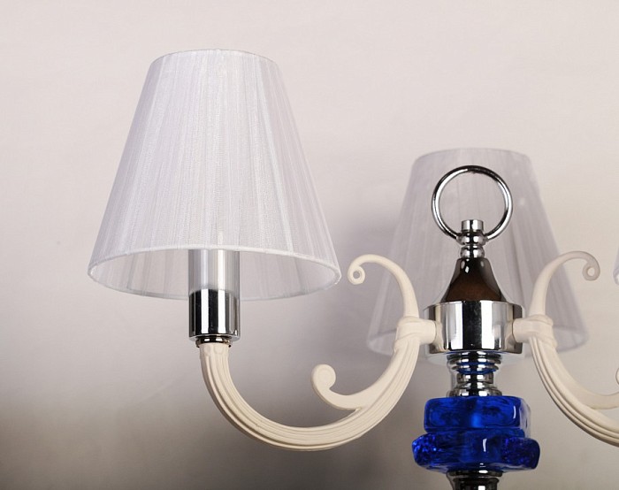 Настольная лампа декоративная Manne Manne хром арт. TL.7810-3 BLUE