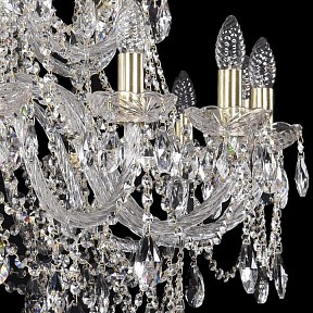 Подвесная люстра Bohemia Ivele Crystal 1411 золото арт. 1411/16+8/360/2d/G