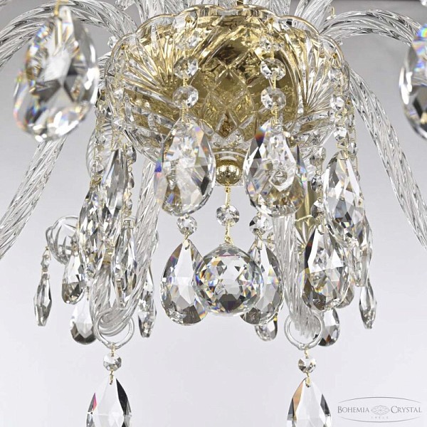 Подвесная люстра Bohemia Ivele Crystal 118 золото арт. 118/10/240 G