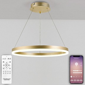 Подвесной светильник Natali Kovaltseva Oreol золото арт. LED LAMPS 81296