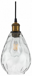 Подвесной светильник Indigo Piuro черный арт. 11027/1P Clear