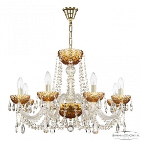 Подвесная люстра Bohemia Ivele Crystal 5402 золото арт. 5402/8/240 G Amber/M-1F