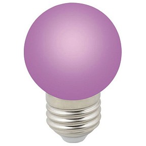 Лампа светодиодная Volpe Sky  арт. LED-G45-1W/PURPLE/E27/FR/С