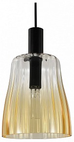 Подвесной светильник Indigo Soave черный арт. 11047/B/1P Amber