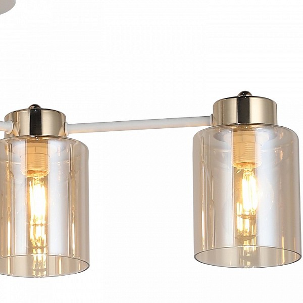 Светильник на штанге ILLUMICO Qui белый арт. IL6111-4COU-79 WH GD Qui