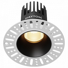 Встраиваемый светильник Maytoni Dip черный арт. DL119-10W-2.7K-TRS-B