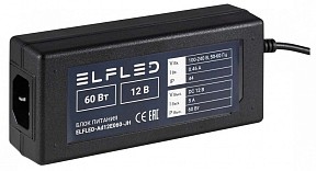 Блок питания ELFLED  черный арт. ELFLED-Ad12E060-JH