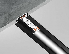 Профиль Ambrella Light GP черный арт. GP1001BK/BK