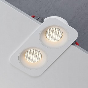 Встраиваемый светильник Elektrostandard Tetro белый арт. 15277/LED