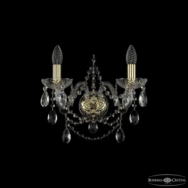 Бра Bohemia Ivele Crystal 1411 золото арт. 1411B/2/160 G