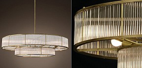 Светильник на штанге Imperiumloft RH Marais Round Chandelier латунь арт. 40,2668