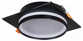 Встраиваемый светильник Reluce Technical  черный арт. 70002-9.0-001LD GX70 BK
