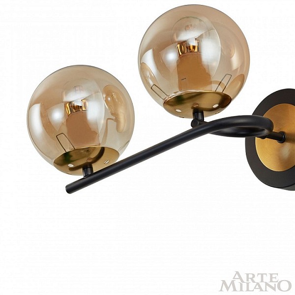 Бра Arte Milano Neapolis-73708 золото арт. 273708/2B BK/GD