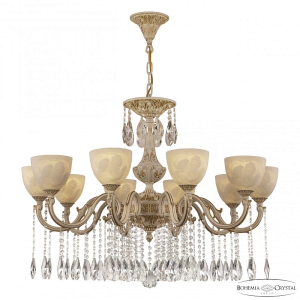 Подвесная люстра Bohemia Ivele Crystal AL7801 белый арт. AL78101/10/300 A WMG P1 U Angel